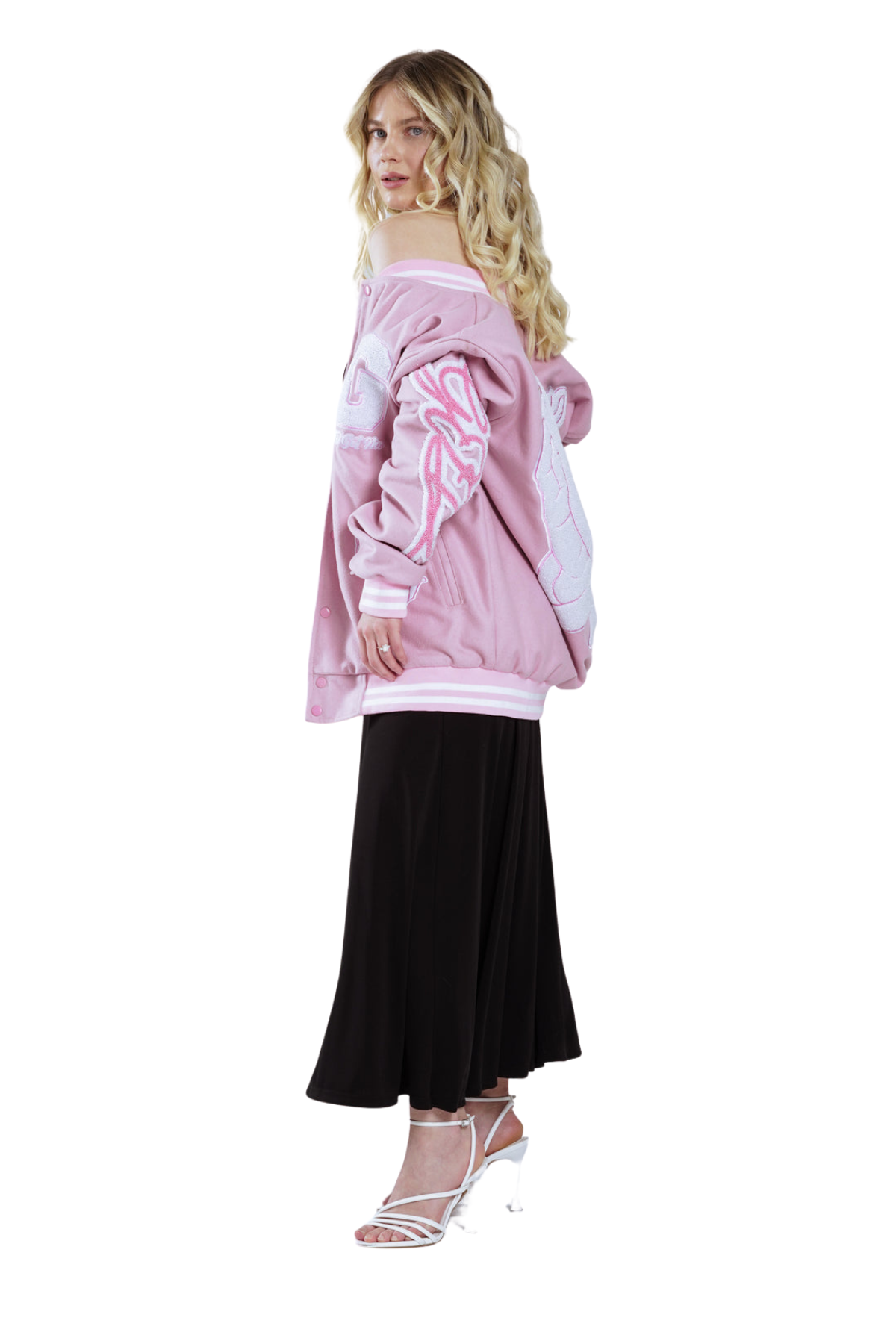 Pink Varsity Vogue Jacket