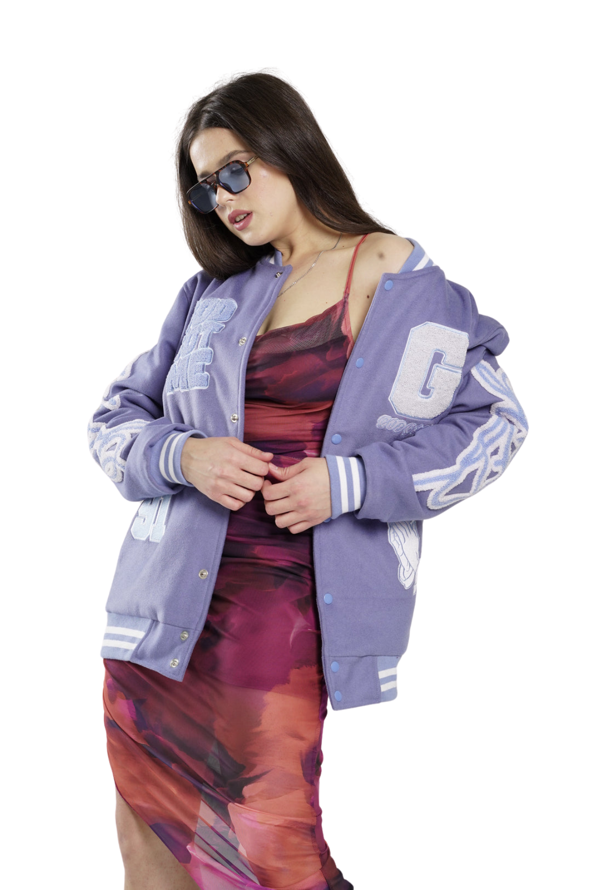 Blue Varsity Vogue Jacket