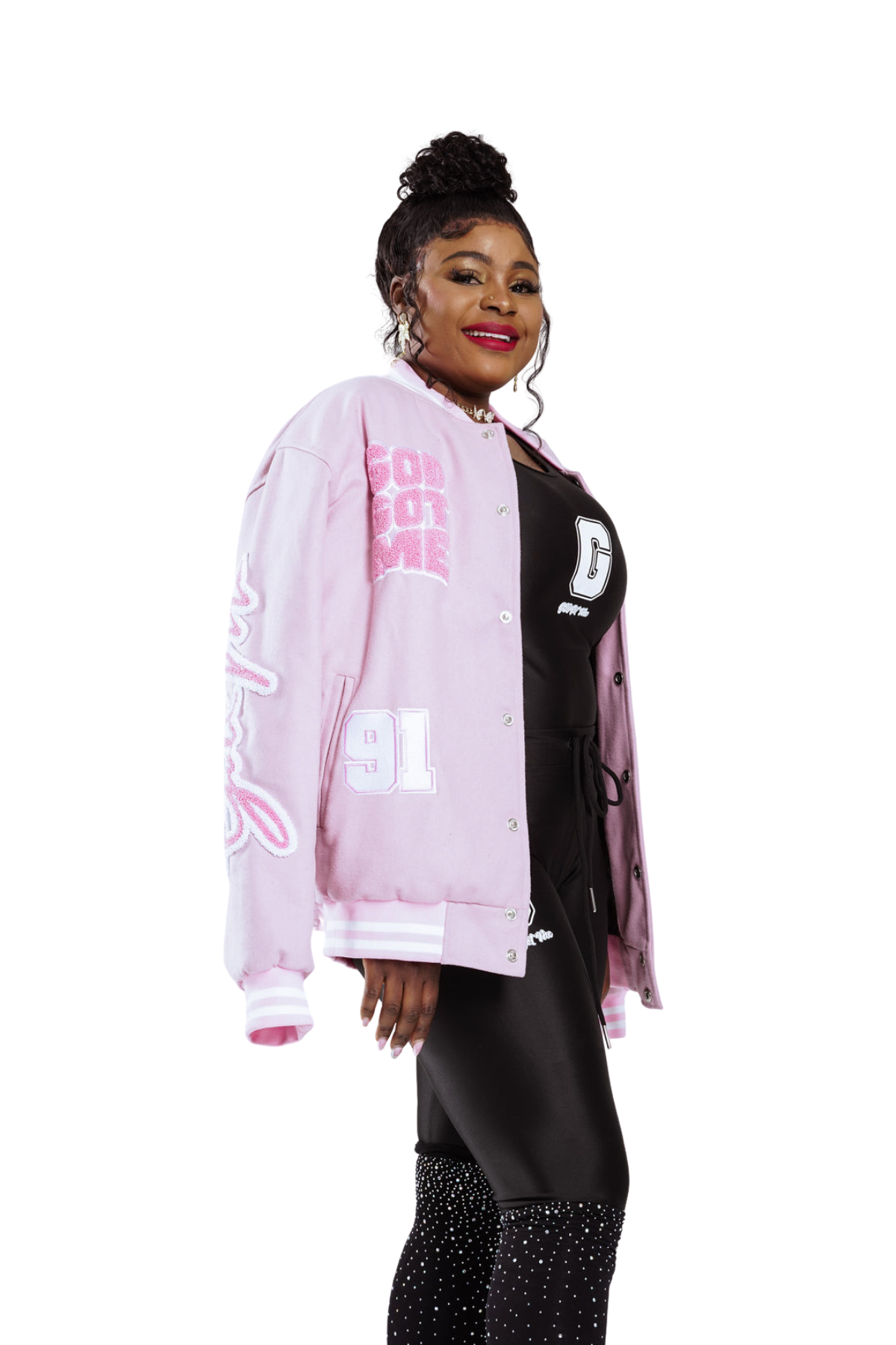 Pink Varsity Vogue Jacket