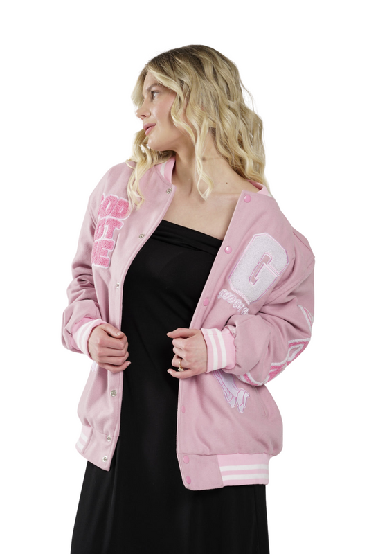 Pink Varsity Vogue Jacket