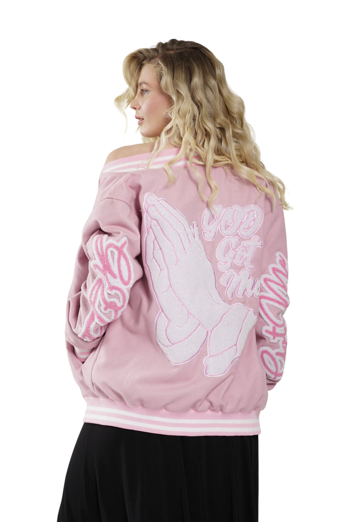 Pink Varsity Vogue Jacket