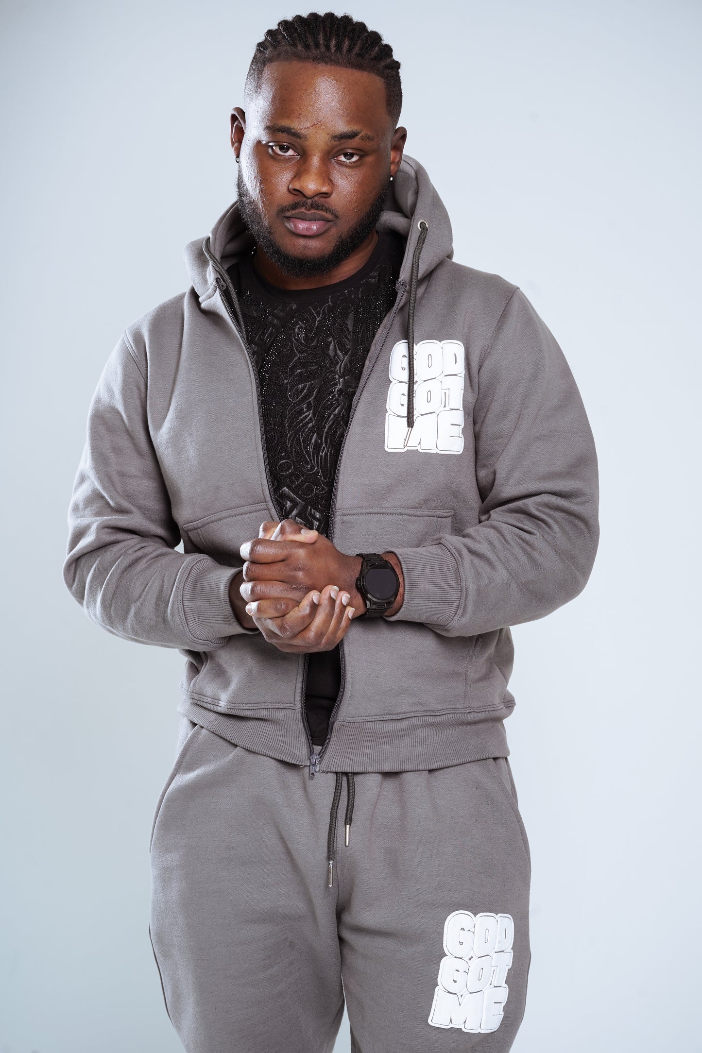 Gray  ZenithZip Hoodie