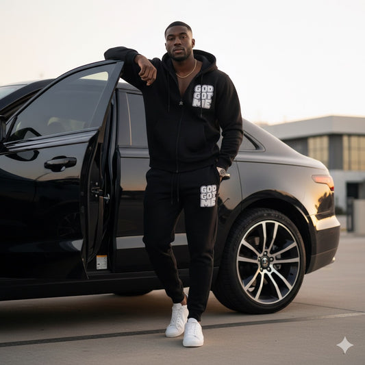 Black  ZenithZip  Unisex Sweatsuit
