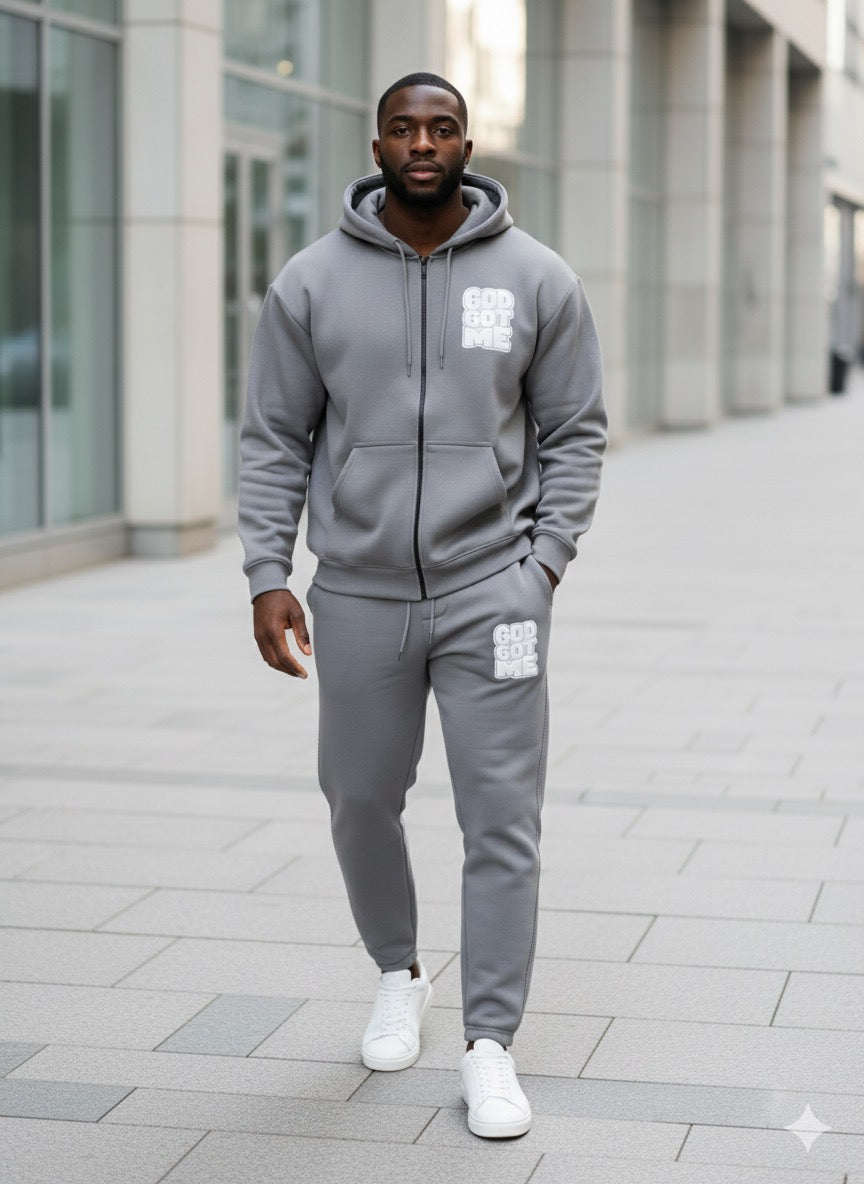 Gray  ZenithZip Unisex Sweatsuit