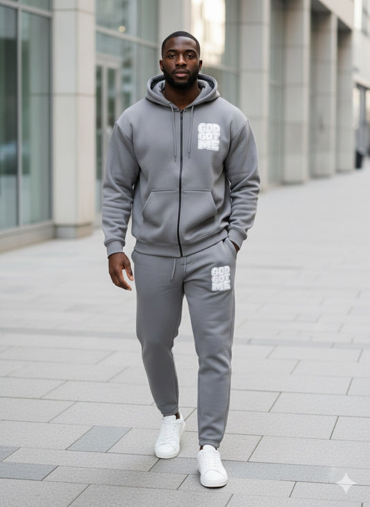 Gray  ZenithZip Unisex Sweatsuit