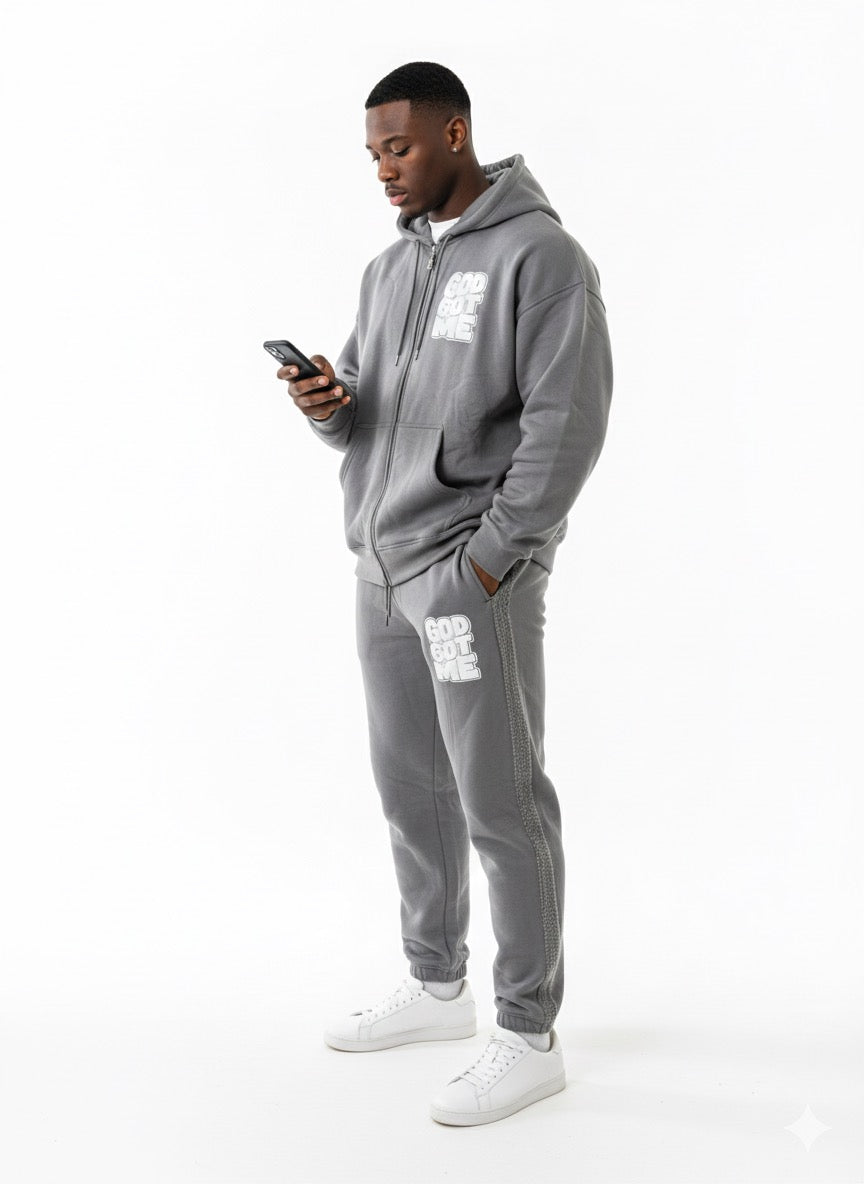 Gray  ZenithZip Unisex Sweatsuit