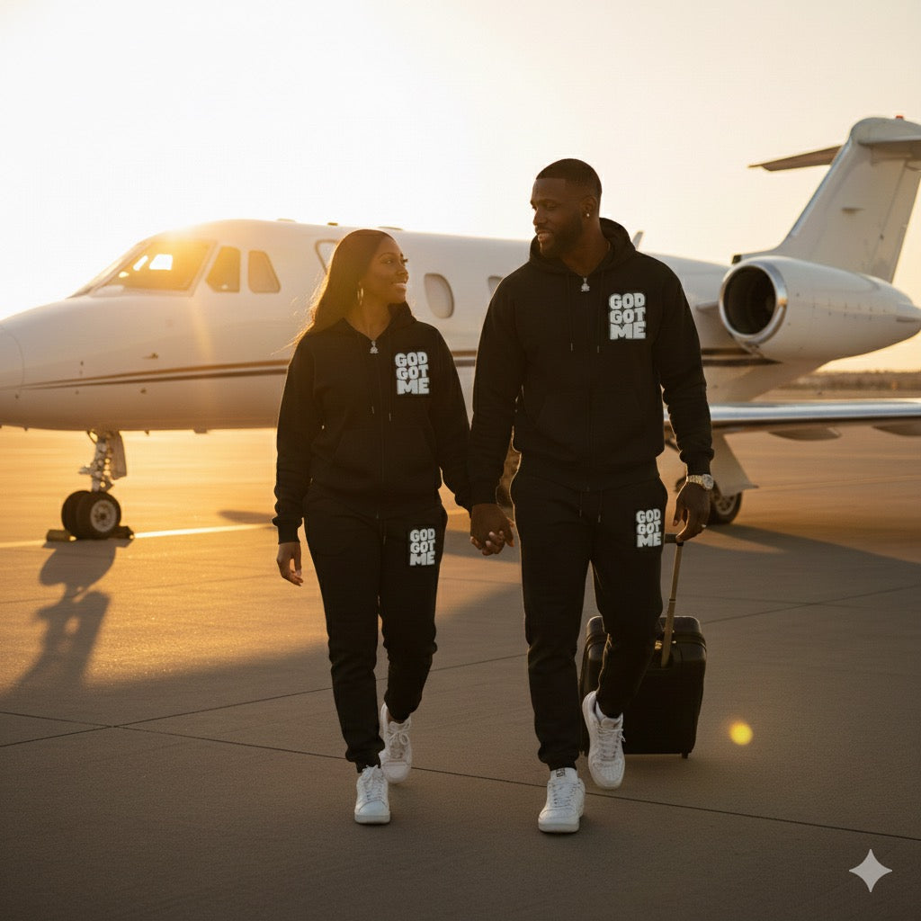 Black  ZenithZip  Unisex Sweatsuit