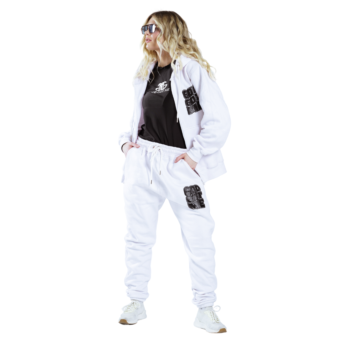 White CozyCompass Pants